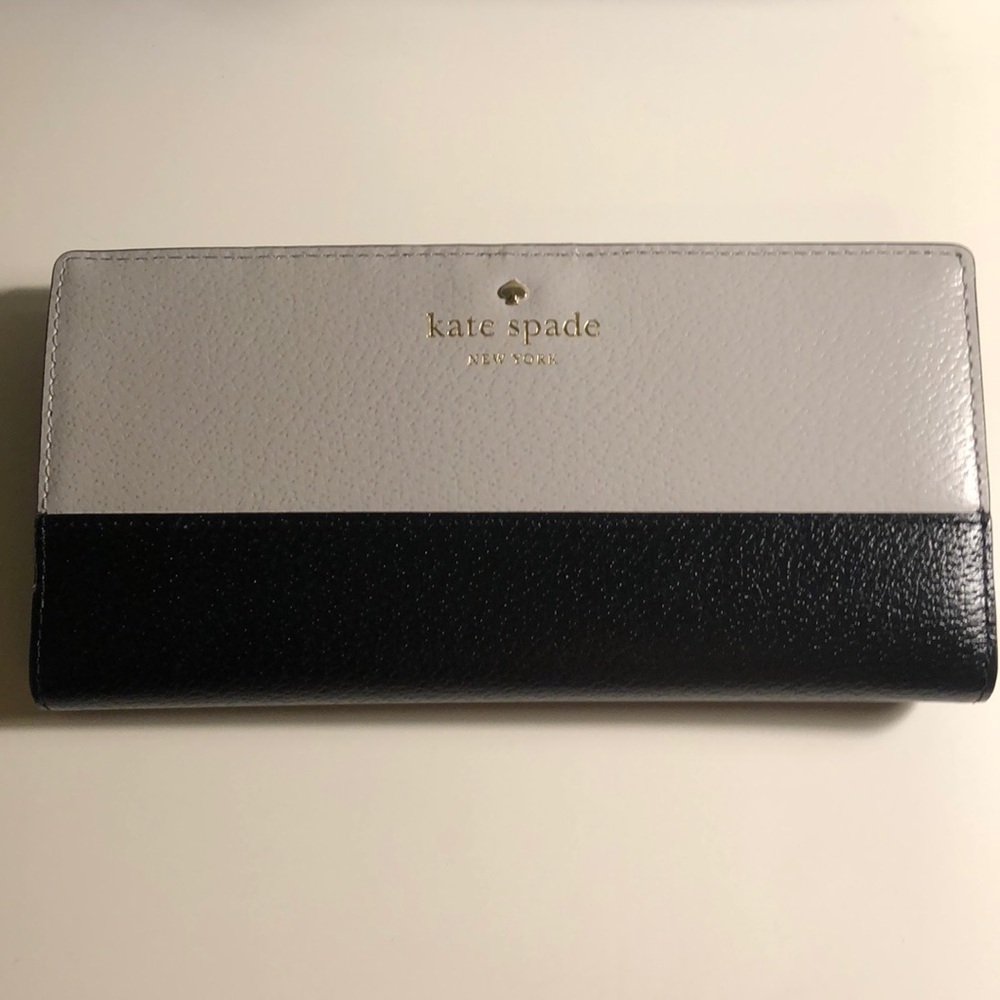 NEW KATE SPADE GRAND STREET COLORBLOCK LARGE STACY